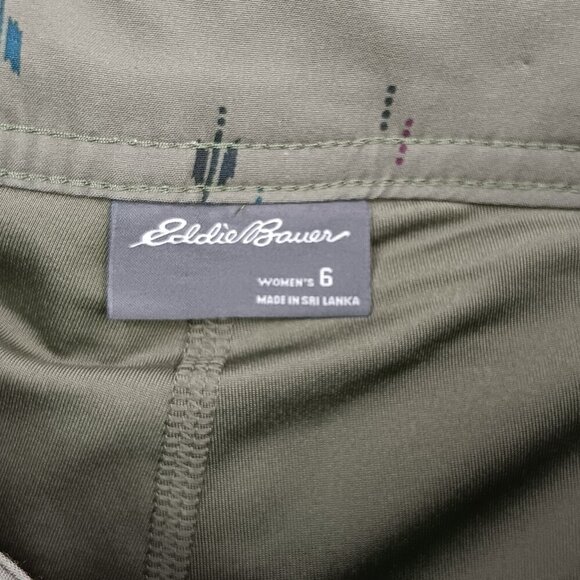 EDDIE BAUER Active Athletic Adventure Skirt Skort 2.0 Olive Women’s Sz. 6 Hiking - Picture 5 of 7